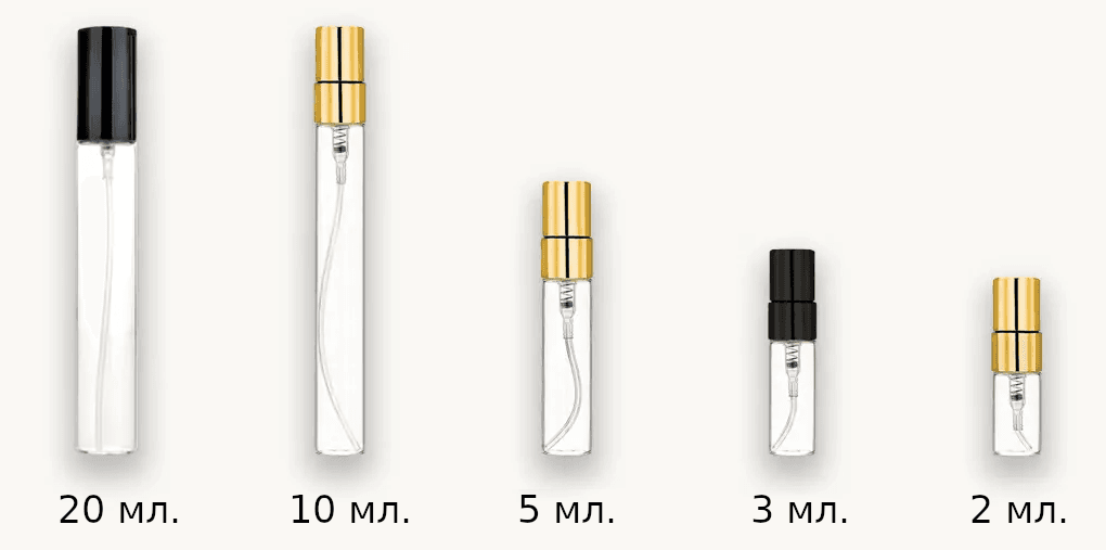 атомайзери різних об'ємів